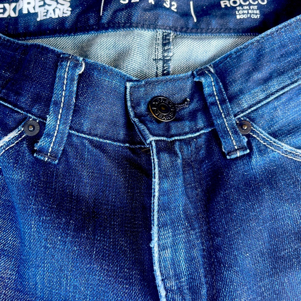 Express jeans (men’s) size 32-32 slim fit blue
